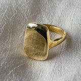 Anillo de lingote de oro de 14 k