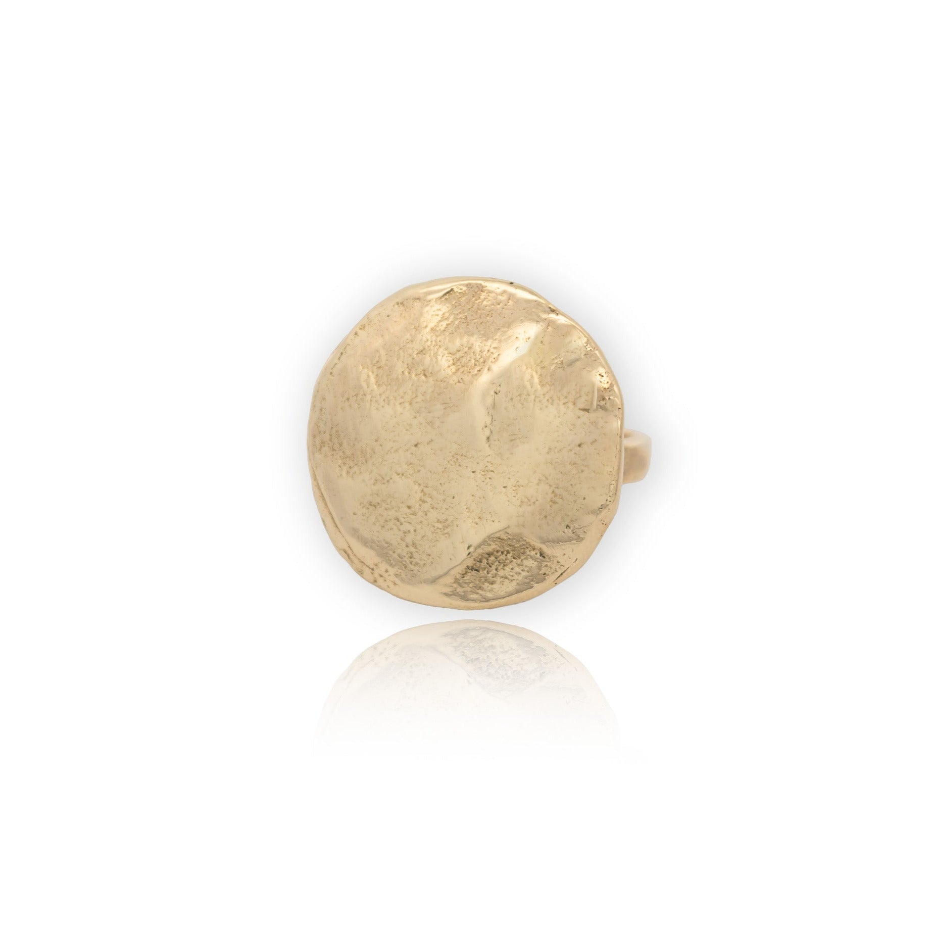 14k Solid Gold Lunar Moon Ring - Dea Dia