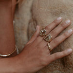 14k Solid Gold Lunar Moon Ring - Dea Dia