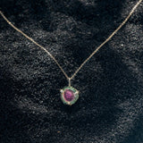 14k Watermelon Tourmaline Slice Forma Charm - Dea Dia