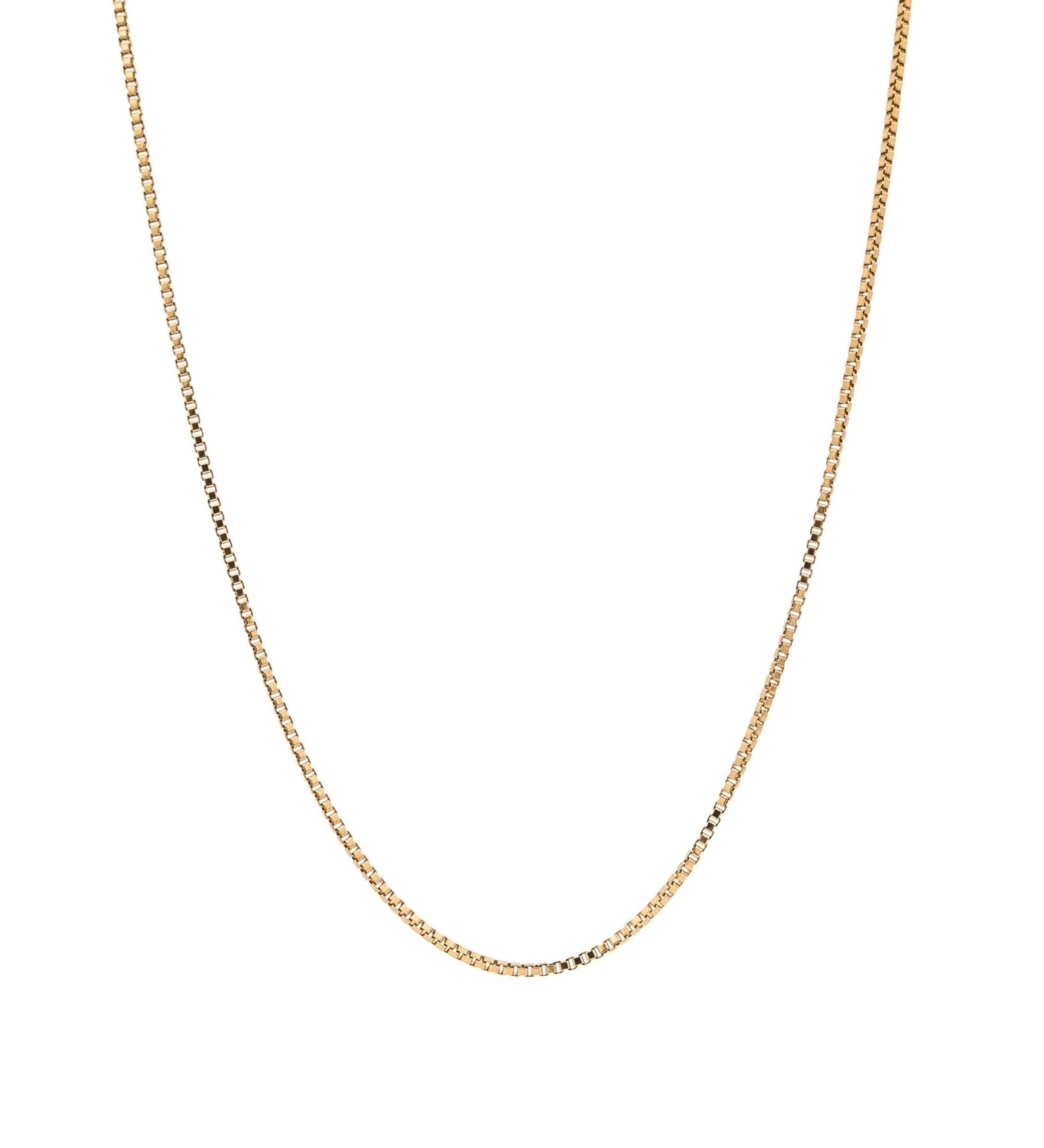 1mm Box Chain - 14k Gold or Gold Filled - Dea Dia