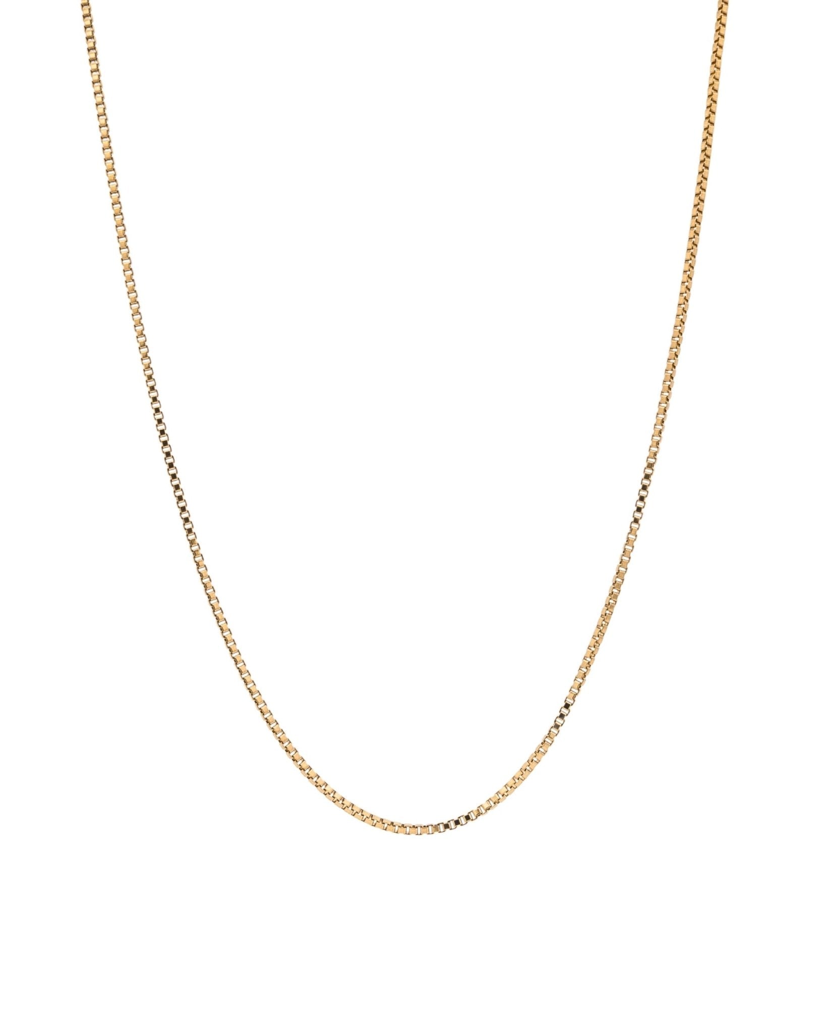 1mm Box Chain - 14k Gold or Gold Filled - Dea Dia