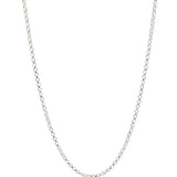 2.2mm Rolo Chain – Sterling or Oxidized Silver - Dea Dia