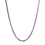 2.2mm Rolo Chain – Sterling or Oxidized Silver - Dea Dia