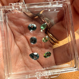 Bloom Neckkace - Spinel & Sapphire Toi et Moi Pedant in 14k Gold