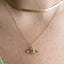 Gold Evil Eye Necklace - Evil Eye Necklace Karma and Luck - Dea Dia