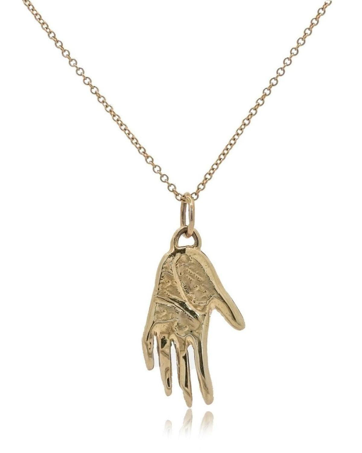 Gold Hamsa Necklace - Dea Dia Jewelry