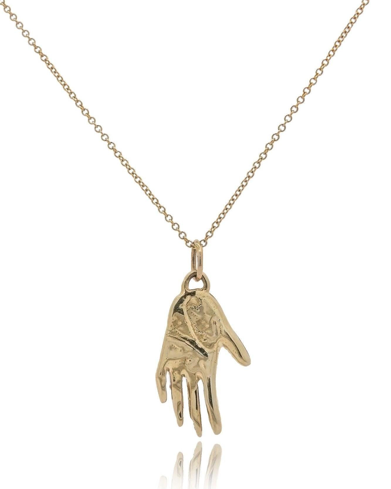 Gold Hamsa Necklace - Dea Dia Jewelry