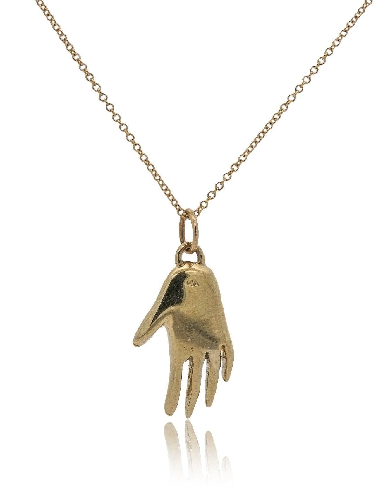 Gold Hamsa Necklace - Dea Dia Jewelry