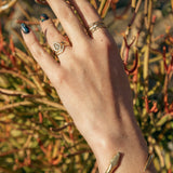 Golden Snake Twist Cuff