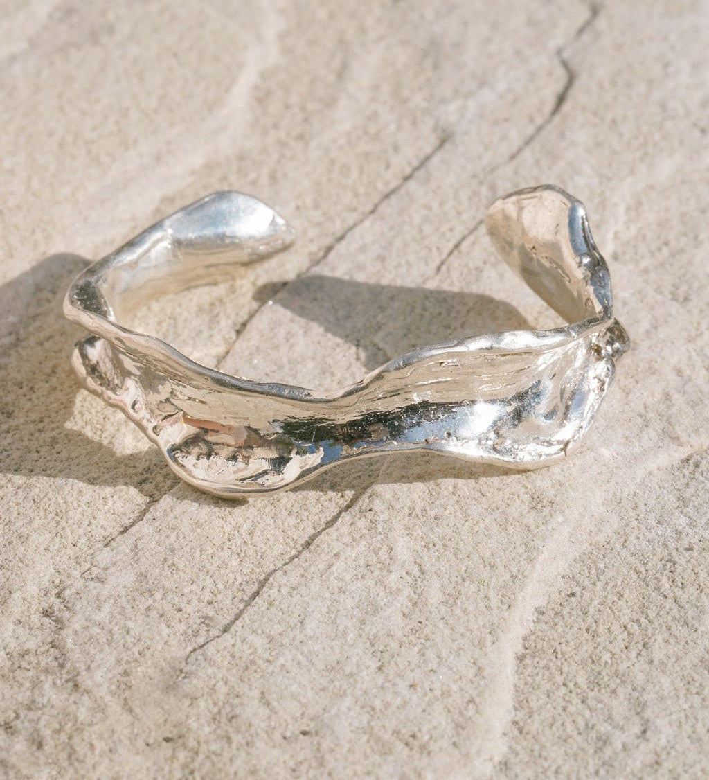 Amargosa Silver Cuff Bracelet - Dea Dia