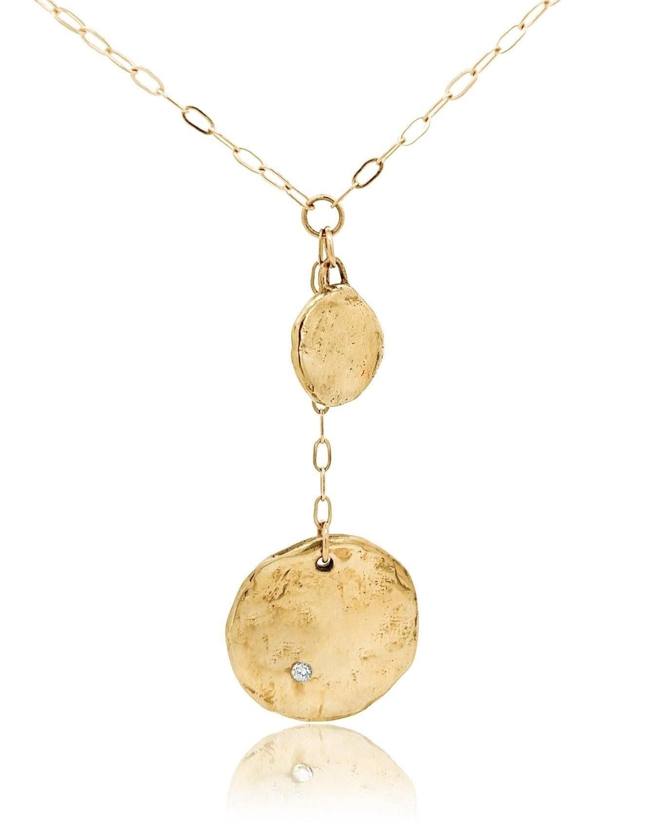 Andromeda Gold Lariat Necklace - Dea Dia