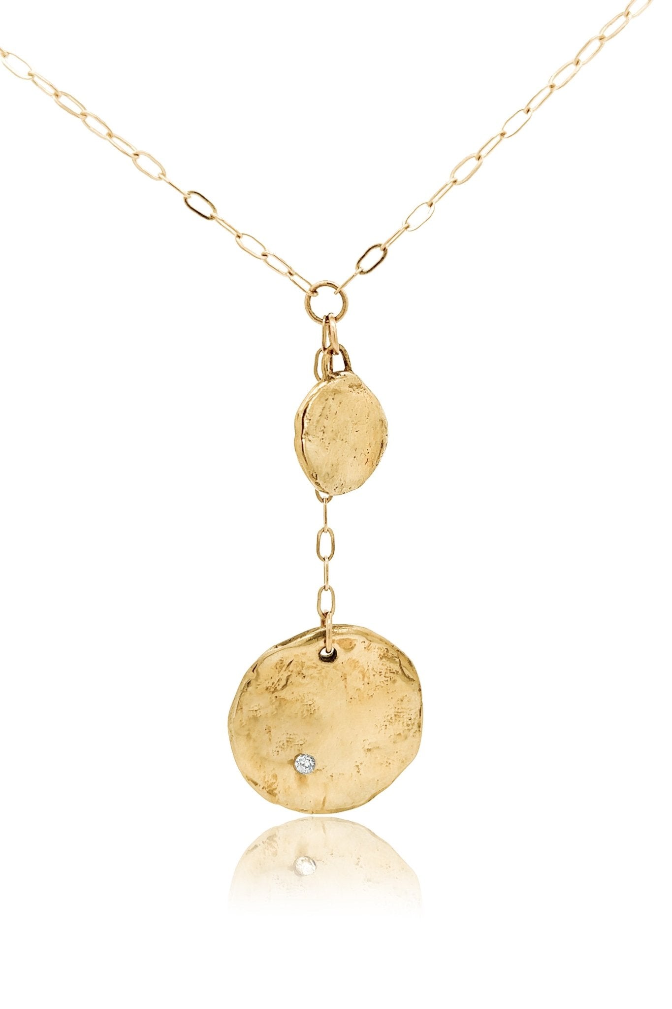 Andromeda Gold Lariat Necklace - Dea Dia