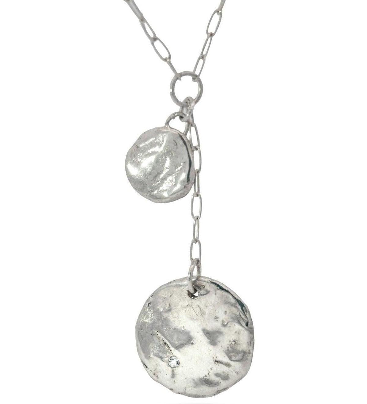 Andromeda Silver Lariat Necklace - Dea Dia