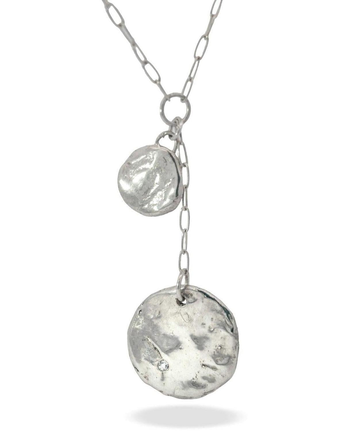 Andromeda Silver Lariat Necklace - Dea Dia