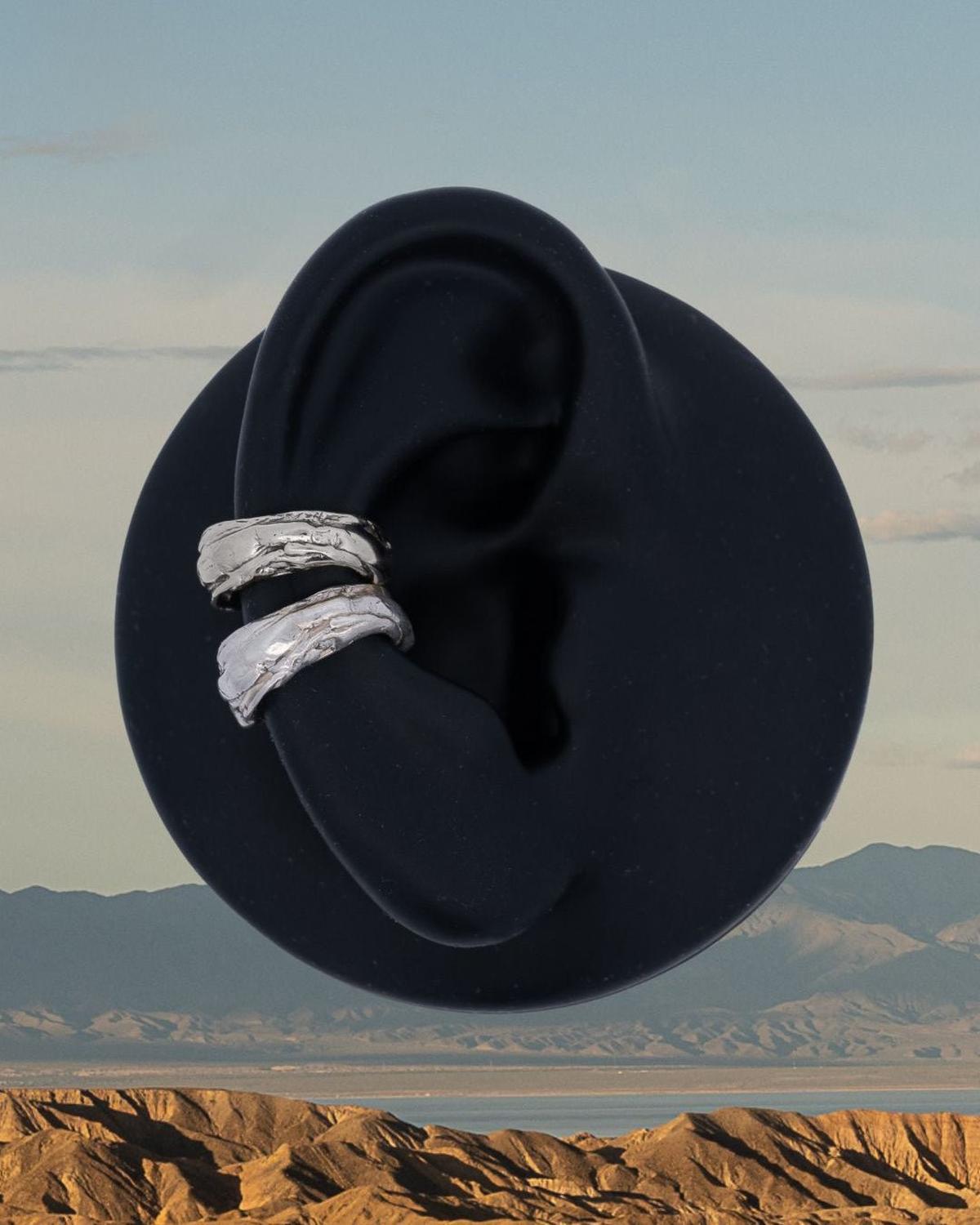 Arches Silver Ear Cuff - Dea Dia