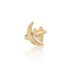 Artemis 14k Solid Gold Moon and Heart Ring - Dea Dia