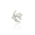 Artemis Silver Moon and Heart Ring - Dea Dia