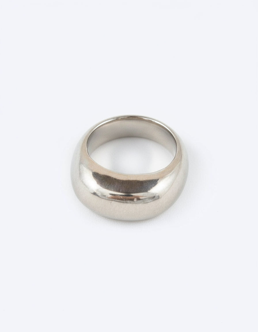 Atrium Ring - Modern Domed Ring in Gold or Silver - Dea Dia