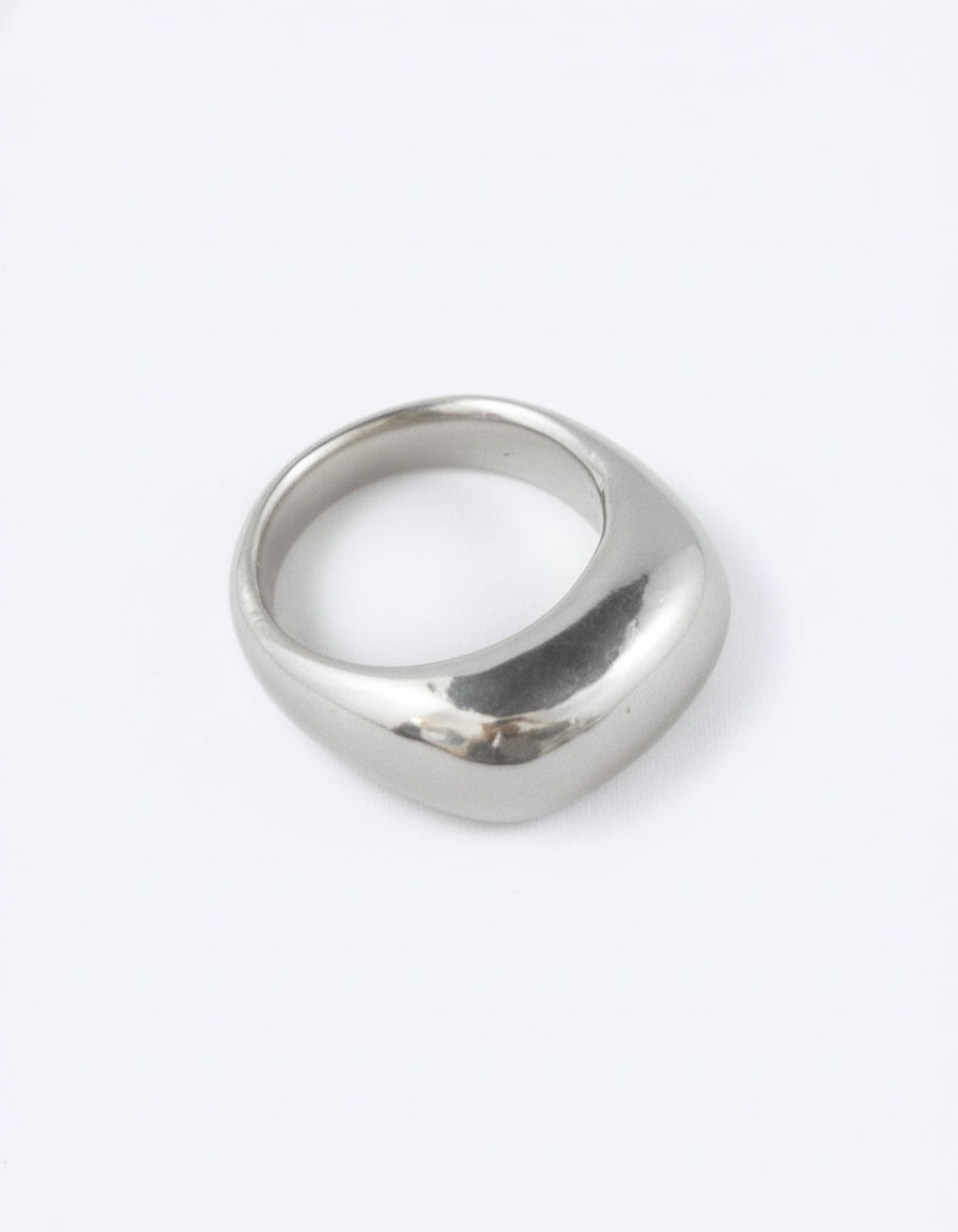 Atrium Ring - Modern Domed Ring in Gold or Silver - Dea Dia