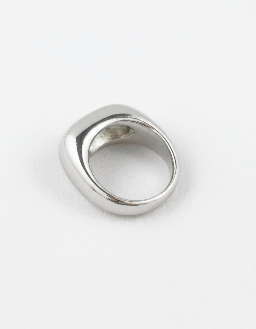 Atrium Ring - Modern Domed Ring in Gold or Silver - Dea Dia