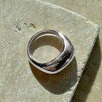 Atrium Ring - Modern Domed Ring in Gold or Silver - Dea Dia
