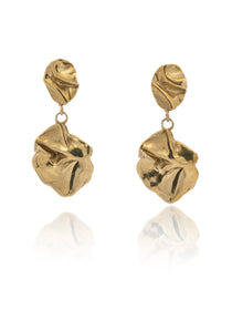 Bajada Gold Double Drop Earrings - Dea Dia