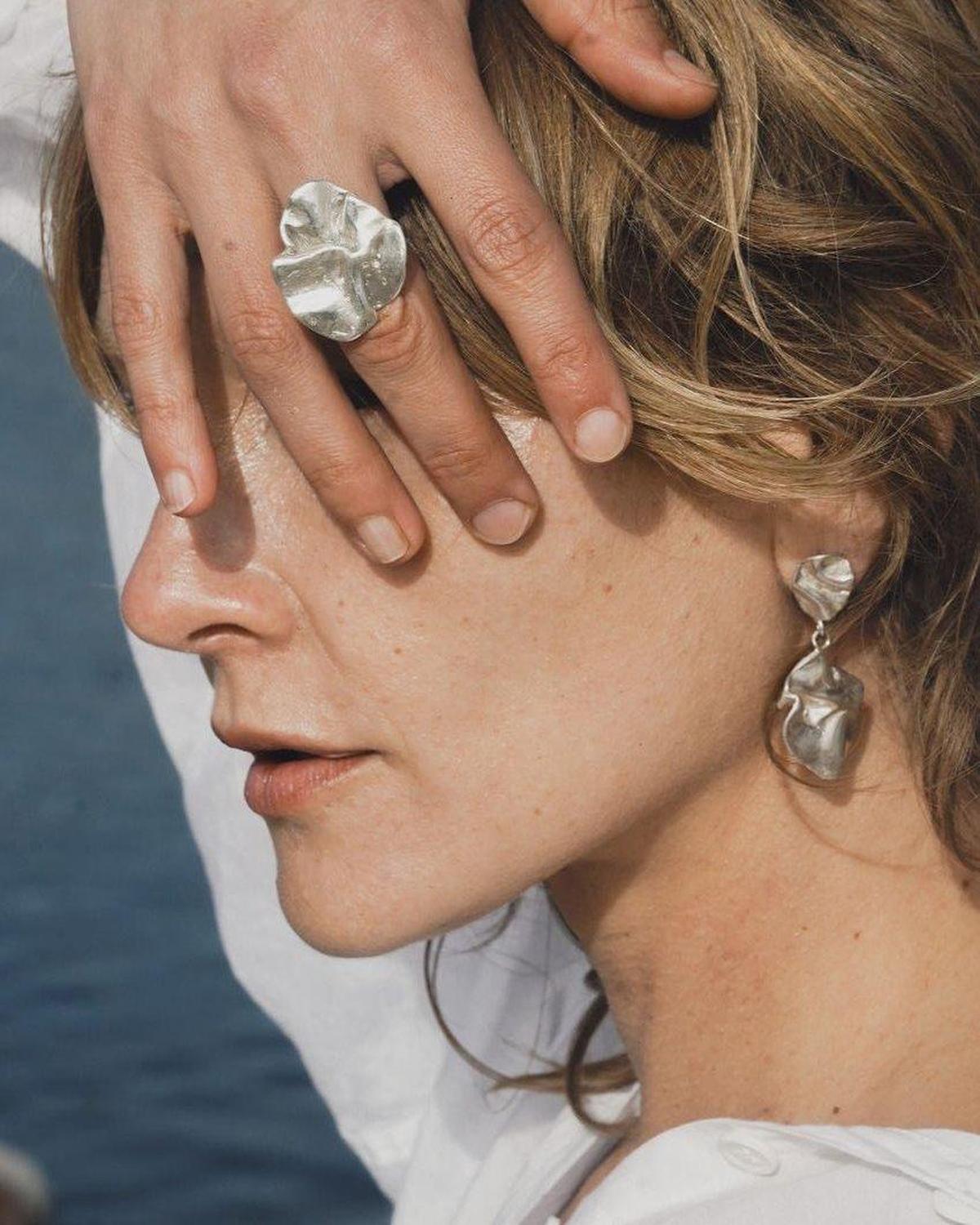 Bajada Silver Double Drop Earrings - Dea Dia
