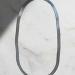 Bold Silver Herringbone Chain Necklace - Dea Dia