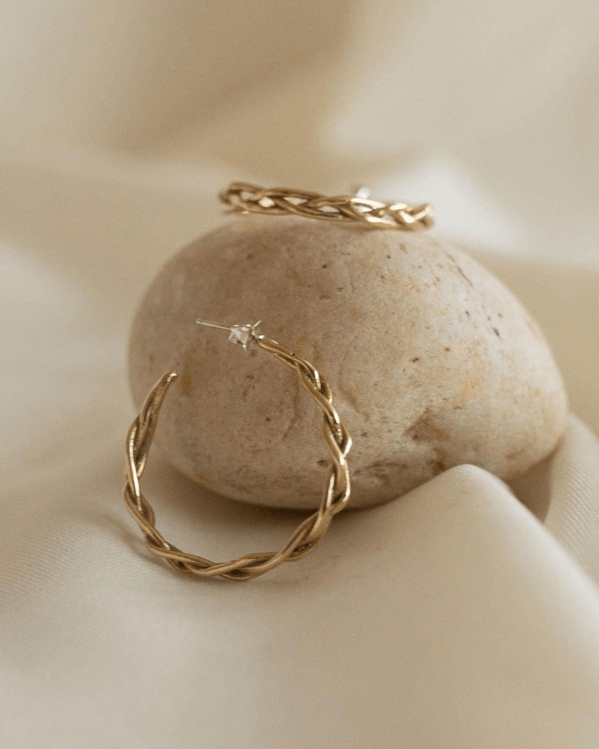 Braided Hoops - Gold or Silver - Dea Dia