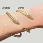 Bronze Snake Twist Cuff - Dea Dia