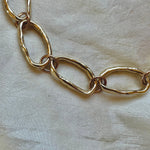 Cast Link Chunky Brass Chain Necklace - Dea Dia