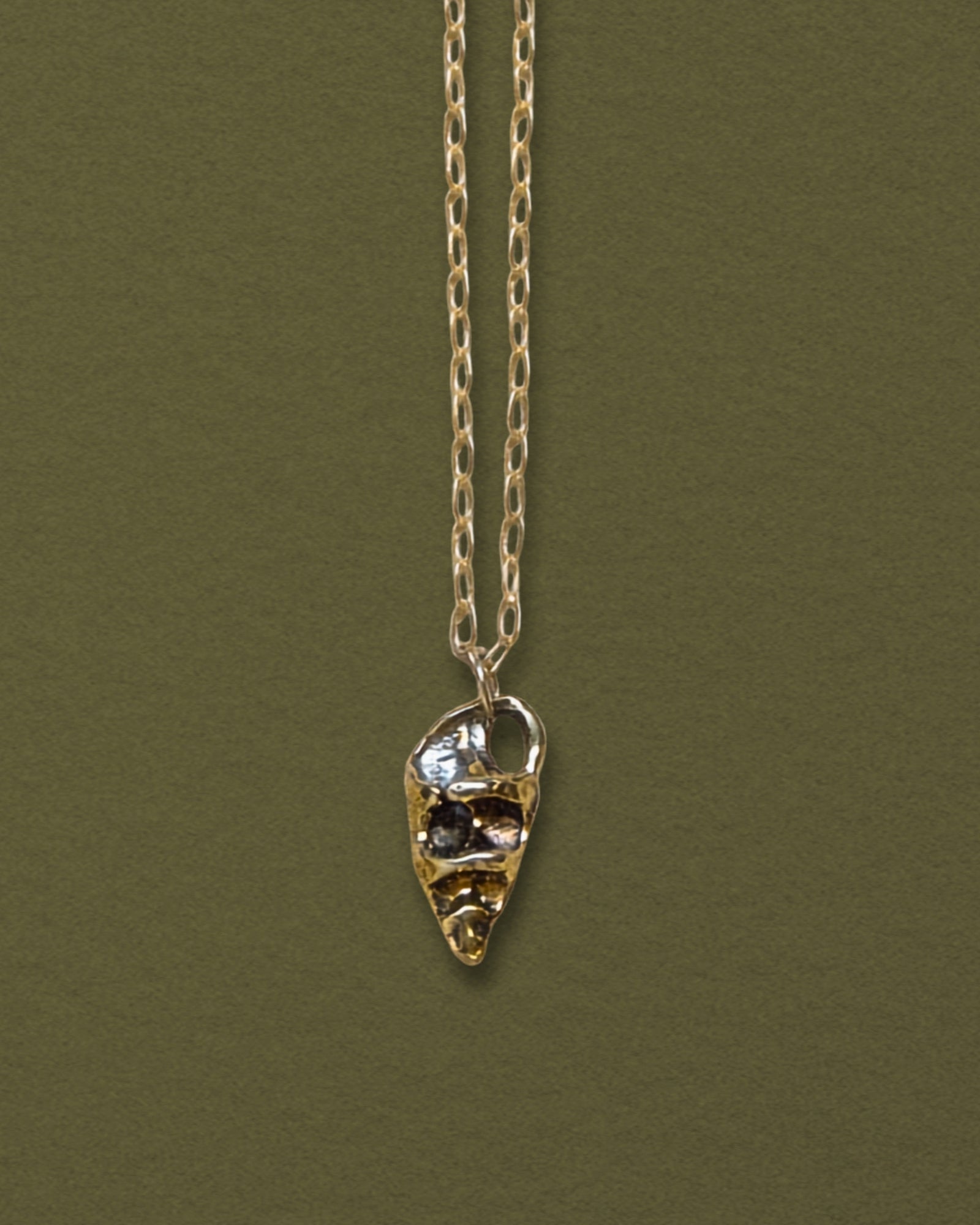 Cerith Shell Pendant Necklace, Bronze - Dea Dia
