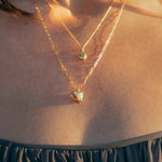 Chartreuse Green Australian Sapphire Forma Charm - Dea Dia