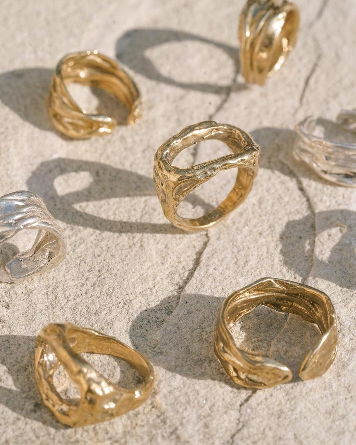 Cinder Gold Open Ring - Dea Dia