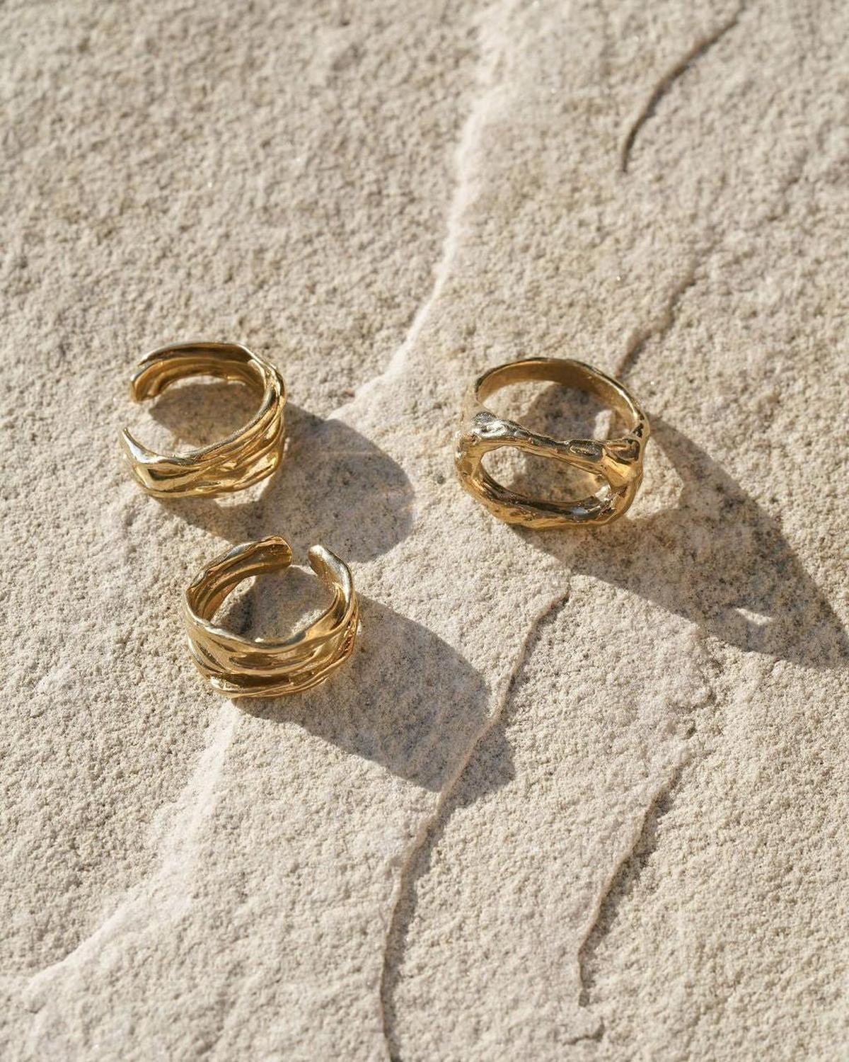 Cinder Gold Open Ring - Dea Dia
