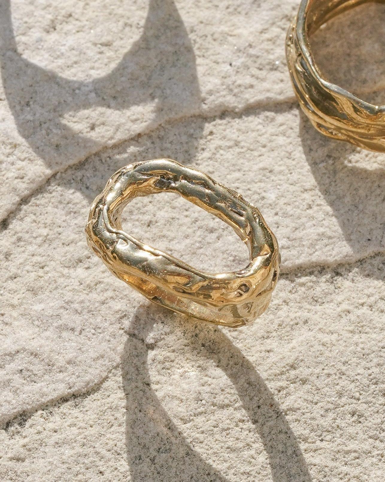 Cinder Gold Open Ring - Dea Dia