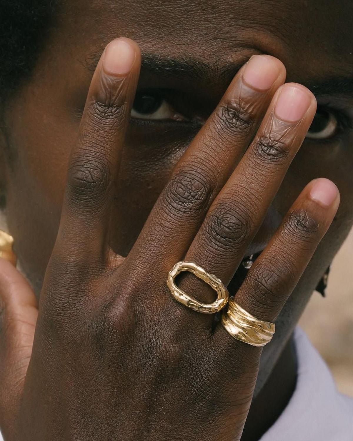 Cinder Gold Open Ring - Dea Dia