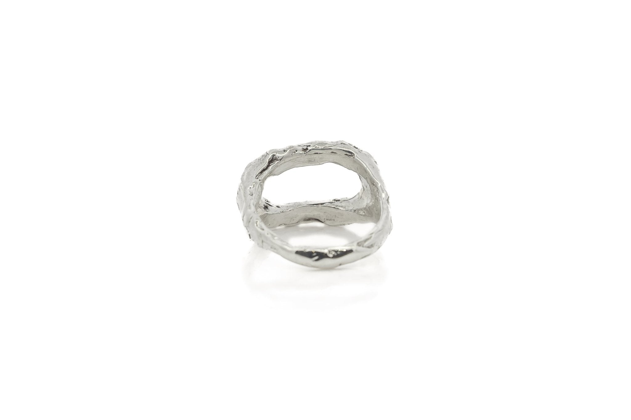 Cinder Silver Open Ring - Dea Dia