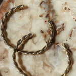 Confluence Cuff - Unisex Twisted Gold Bracelet - Dea Dia
