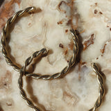 Confluence Cuff - Unisex Twisted Gold Bracelet - Dea Dia