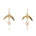 Cressida Gold Pearl Moon Earrings - Dea Dia