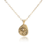 Crying Eye Gold Opal Necklace - Dea Dia