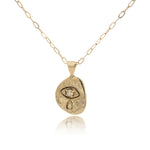 Crying Eye Gold Opal Necklace - Dea Dia