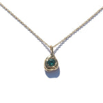 Deep Green Australian Sapphire Forma Charm - Dea Dia