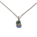 Deep Green Australian Sapphire Forma Charm - Dea Dia