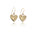 Eros Gold Heart Earrings - Dea Dia