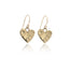 Eros Gold Heart Earrings - Dea Dia