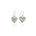 Eros Silver Heart Earrings - Dea Dia