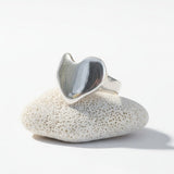 Eros Silver Heart Signet Ring - Dea Dia